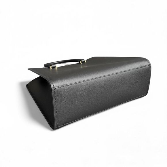 Michael Kors Black Serafino Leather Tote Bag / NWOT - Picture 4 of 7